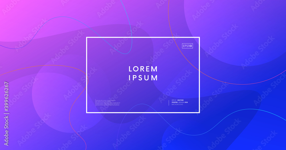 Poster Minimal abstract background. Trendy geometric gradient backdrop vector design.