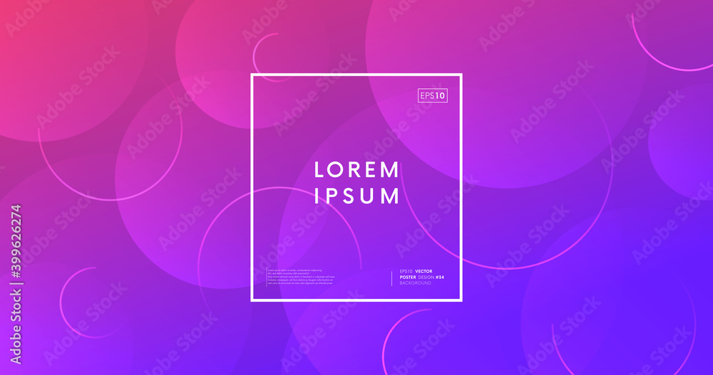 Poster minimal abstract background. trendy geometric gradient backdrop vector design.