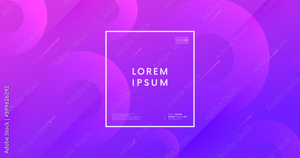 Poster minimal abstract background. trendy geometric gradient backdrop vector design.