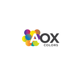 AOX Colors Company Logo Design Concept