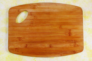 wooden cutting board  top view as food,cooking related concept background