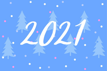 2021 Happy New Year holiday background image. 