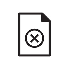 Cancel file icon