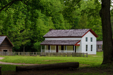 Fototapeta na wymiar Gregg Cable House in Cades Cove Valley