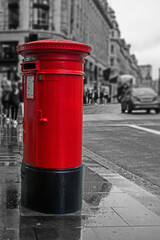 red post box