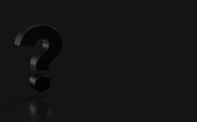 question marks background (3D rendering with a clipping path)