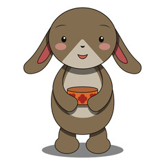 cute bunny cartoon