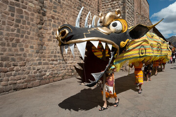 dragon in cusco in peru