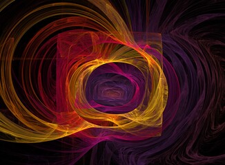 Computer generated fractal pattern and shape