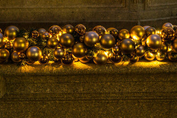 golden ornaments 
