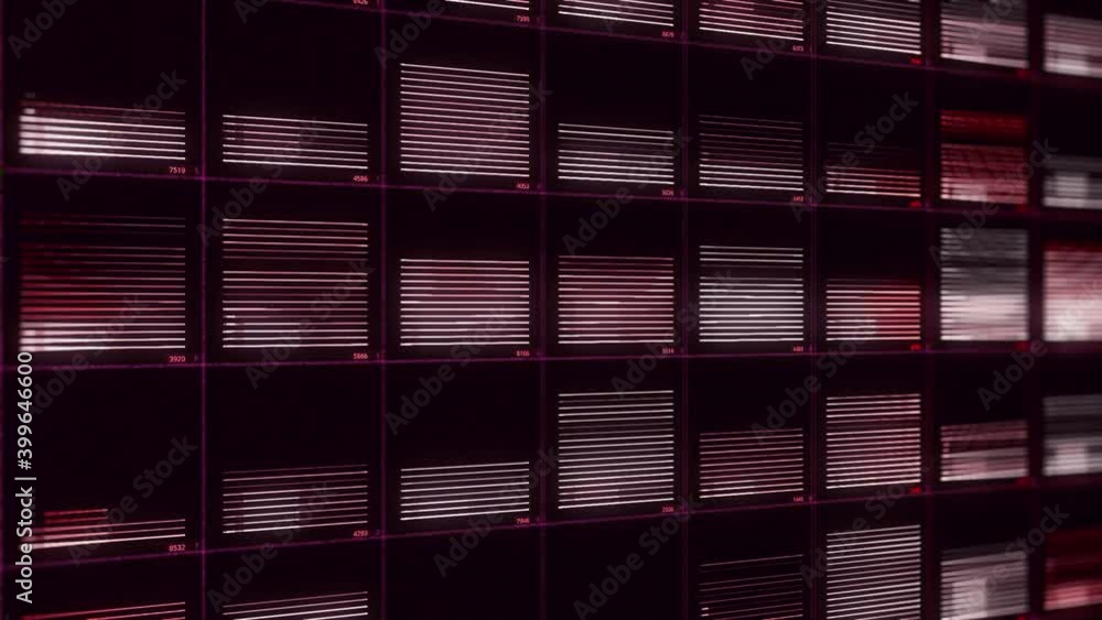 Poster abstract visualization of power supply control panel. animation. digital screen showing energy trans