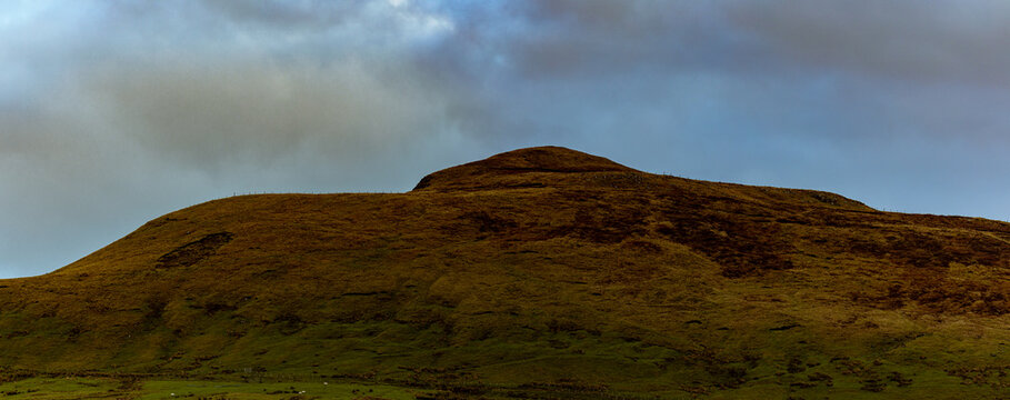 Tievebullaigh Mountain from Glenaan, Glens of Antrim, Causeway coast and glens, Northern Ireland