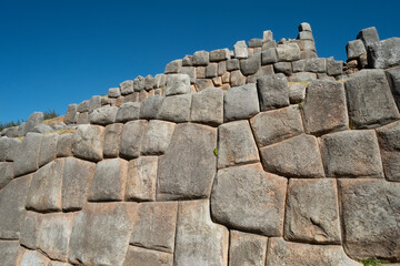 stone wall in Saqsayhuaman Peru