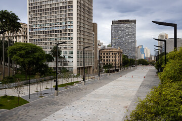 Obraz na płótnie Canvas Revitalização do Vale do Anhangabaú em São Paulo 
