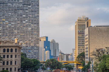 Fototapeta premium Edifícios da cidade de São Paulo. Grande metrópole. 