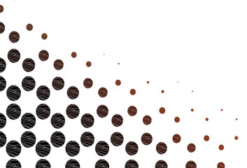 Light orange vector template with circles.