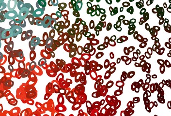 Light Green, Red vector layout with circle shapes.
