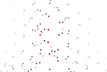 Light Red vector texture in poly style with circles, cubes.