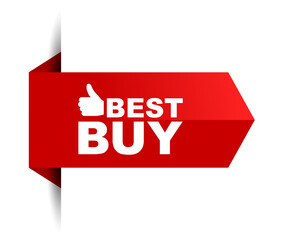 red vector illustration banner best buy
