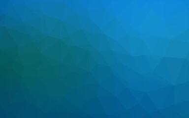 Dark BLUE vector abstract mosaic backdrop.