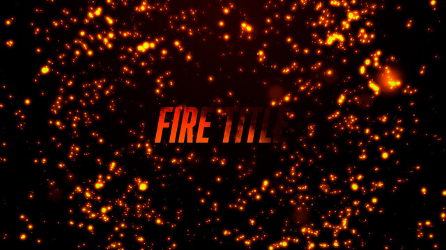 Cool Fire Explosion Title