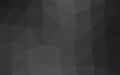 Dark Silver, Gray vector shining triangular template.