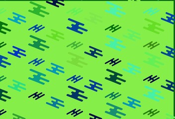 Light Green, Red vector template with repeated sticks.