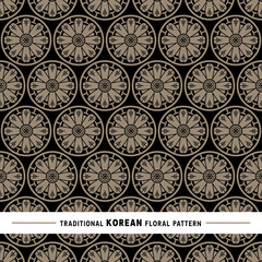 Traditional Korean floral pattern
