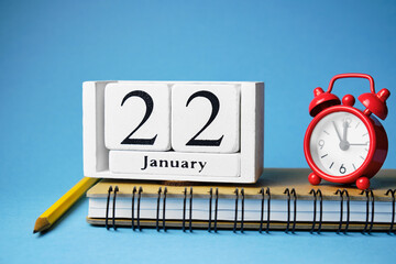Twenty second day of winter month calendar january