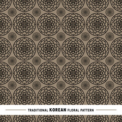 Traditional Korean floral pattern