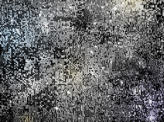 Silver abstract shine glitter sequins celebration background