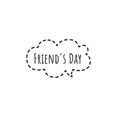 ''Friend's Day'' Lettering