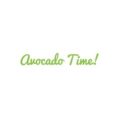 Fototapeta premium ''Avocado Time'' Lettering