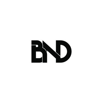 bnd letter original monogram logo design
