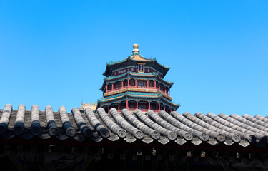 Beijing Summer Palace Architecture Buddha Incense Pavilion