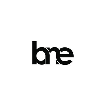 bne letter original monogram logo design