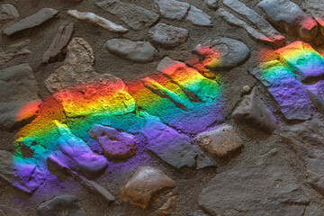 Sun Reflection On The Sidewalk