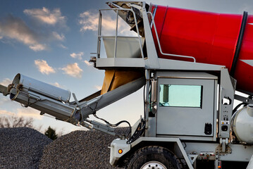 preparation of concrete by machine