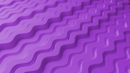 Abstract background with purple wavy lines. Abstract cut paper stripes. Sci-Fi Futuristic. Modern background template for documents, reports and presentations. 3d rendering