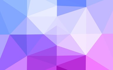 Light Pink, Blue vector low poly texture.