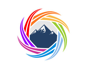 Blue mountain inside the spectrum circular curve