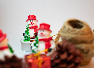 santa claus with christmas decorations