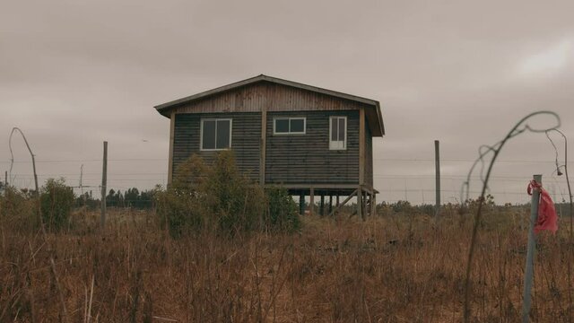 Abandoned old house in the middle of the Chilean countryside