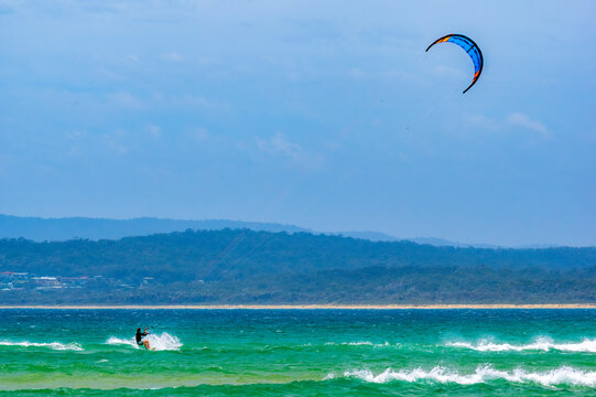 Fast Kite Surfer