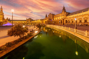 Fototapeta na wymiar Travel sightseeing at Seville Palace in Spain