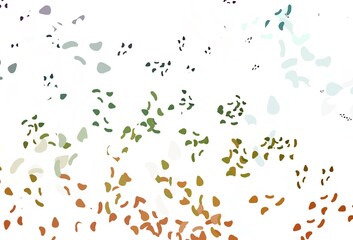 Light multicolor, rainbow vector texture with random forms.