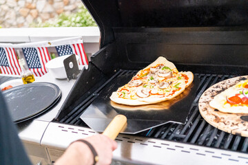 Grilled pizza