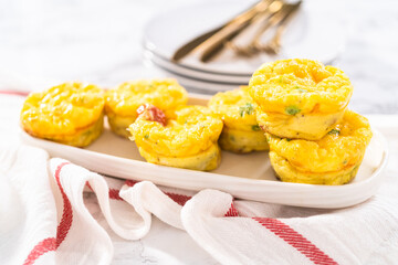 Bacon and cheese egg muffin