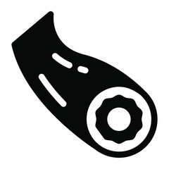 
An icon design of forearm, solid style vector 
