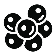 
Glyph design of plasma cells icon
